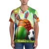 Stylish Athletic Sports Jersey Easter-Rabbit-Ears-Balls Men's Rugby Jersey X-Large Black view 2