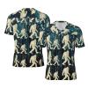 Stylish Athletic Sports Jersey Bigf-Oot-Hide-Seek Men's Rugby Jersey Large Black view 1