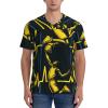 Stylish Athletic Sports Jersey Yellow-Basketball-Dunk-Heartbeat Men's Rugby Jersey X-Large view 4