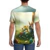 Stylish Athletic Sports Jersey Easter-Eggs-Cross-Rabbit Men's Rugby Jersey Xx-Large Black view 4