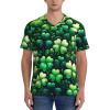 Stylish Athletic Sports Jersey St-Patricks-Luck-Shamrock Men's Rugby Jersey 3X-Large view 3