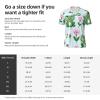 Stylish Athletic Sports Jersey Green-Frogs-Flowers Men's Rugby Jersey 4X-Large view 3