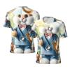 Stylish Athletic Sports Jersey Easter-Rabbit-Nurse Men's Rugby Jersey Xx-Large Black
