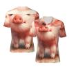 Stylish Athletic Sports Jersey Sweet-Little-Piggy-Chomping Men's Rugby Jersey Small Black view 1