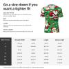Stylish Athletic Sports Jersey Christmas-Santa-Claus-Deer Men's Rugby Jersey 4X-Large Black view 3