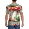 Stylish Athletic Sports Jersey Mushroom-Snail-Lover Men's Rugby Jersey Small Black view 4