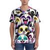 Stylish Athletic Sports Jersey Colorful-Panda-Joy Men's Rugby Jersey 4X-Large view 2