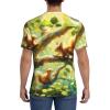 Stylish Athletic Sports Jersey Squirrel-On-Tree-Oil-Painting Men's Rugby Jersey X-Large Black view 4