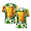 Stylish Athletic Sports Jersey St-Patricks-Shamrock-Beer Men's Rugby Jersey Large view 1