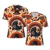 Stylish Athletic Sports Jersey Turkey-Pumpkin-Thanksgiving Men's Rugby Jersey Xx-Large view 1