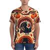 Stylish Athletic Sports Jersey Turkey-Pumpkin-Thanksgiving Men's Rugby Jersey Xx-Large view 2