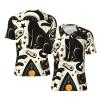 Stylish Athletic Sports Jersey Halloween-Mystical-Cats Men's Rugby Jersey 3X-Large Black view 1