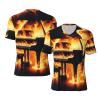 Stylish Athletic Sports Jersey Piano-Wildness-Fire Men's Rugby Jersey X-Large Black view 1