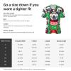 Stylish Athletic Sports Jersey Christmas-Siberian-Huskies-Snowflakes Men's Rugby Jersey 3X-Large Black view 2