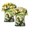 Stylish Athletic Sports Jersey Cute-Squirrel-On-Tree Men's Rugby Jersey 4X-Large Black