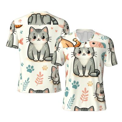 Stylish Athletic Sports Jersey Small-Fish-Cat Men's Rugby Jersey Xx-Large Black