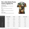 Stylish Athletic Sports Jersey Easter-Eggs-Floral-Animal Men's Rugby Jersey 3X-Large Black view 2