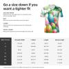 Stylish Athletic Sports Jersey Watercolor-Easter-Rabbit-Eggs Men's Rugby Jersey Large Black view 3