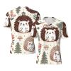 Stylish Athletic Sports Jersey Adorable-Hedgehogs-Forest Men's Rugby Jersey Large view 1