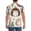 Stylish Athletic Sports Jersey Adorable-Hedgehogs-Forest Men's Rugby Jersey Large view 4