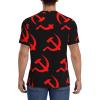 Stylish Athletic Sports Jersey Eed-Hammer-and-Sickle Men's Rugby Jersey Medium Black view 4