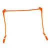 COOLHIYA Adjustable Agility Hurdles for Soccer Training Speed Hurdles for Boys and Girls Multi-Functional Practice Equipment for Agility and Skill Development Orange