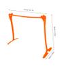 COOLHIYA Adjustable Agility Hurdles for Soccer Training Speed Hurdles for Boys and Girls Multi-Functional Practice Equipment for Agility and Skill Development Orange view 2