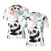 Stylish Athletic Sports Jersey Pandas-Balloons-Hearts Men's Rugby Jersey 4X-Large Black view 1