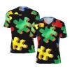 Stylish Athletic Sports Jersey Autism-Awareness-Colorful-Puzzle Men's Rugby Jersey Xx-Large view 1
