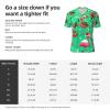 Stylish Athletic Sports Jersey Christmas-Flamingos-Snowflakes Men's Rugby Jersey Xx-Large view 3