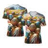 Stylish Athletic Sports Jersey Colorful-Easter-Eggs Men's Rugby Jersey Xx-Large view 1