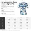 Stylish Athletic Sports Jersey Watercolor-Blue-Fleur-De-Lis Men's Rugby Jersey Large view 3