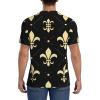 Stylish Athletic Sports Jersey Fleur-De-Lis-Gold Men's Rugby Jersey Xx-Large view 4