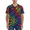 Stylish Athletic Sports Jersey Colorful-Autism-Awareness Men's Rugby Jersey Xx-Large view 3