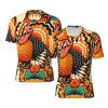 Stylish Athletic Sports Jersey Turkey-Pumpkin-Orange-Thanksgiving Men's Rugby Jersey 3X-Large view 1