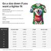 Stylish Athletic Sports Jersey Siberian-Huskies-Christmas Men's Rugby Jersey Medium Black view 2