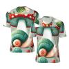 Stylish Athletic Sports Jersey Mushrooms-Small-Cute-Snails Men's Rugby Jersey X-Large Black view 1