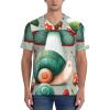 Stylish Athletic Sports Jersey Mushrooms-Small-Cute-Snails Men's Rugby Jersey X-Large Black view 2
