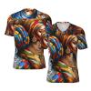 Stylish Athletic Sports Jersey Traditional-Africa-Black-Women Men's Rugby Jersey X-Large view 1