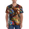 Stylish Athletic Sports Jersey Traditional-Africa-Black-Women Men's Rugby Jersey X-Large view 3