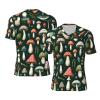 Stylish Athletic Sports Jersey Various-Mushrooms-Green Men's Rugby Jersey Large view 1