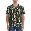 Stylish Athletic Sports Jersey Various-Mushrooms-Green Men's Rugby Jersey Large view 4