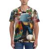 Stylish Athletic Sports Jersey Easter-Rabbit-Plumber Men's Rugby Jersey Xx-Large Black view 2