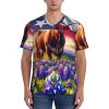 Stylish Athletic Sports Jersey Texas-Bluebonnets Men's Rugby Jersey Small Black view 2