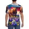 Stylish Athletic Sports Jersey Texas-Bluebonnets Men's Rugby Jersey Small Black view 4
