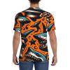 Stylish Athletic Sports Jersey Hipster-Shark-Skull Men's Rugby Jersey Large view 4