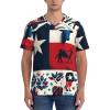 Stylish Athletic Sports Jersey Texas-Elements-Flag Men's Rugby Jersey 3X-Large view 2
