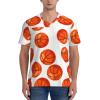 Stylish Athletic Sports Jersey Cartoon-Basketball-Ball Men's Rugby Jersey Medium Black view 2