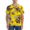 Stylish Athletic Sports Jersey Bee-Mode-Buzz Men's Rugby Jersey 4X-Large Black view 3