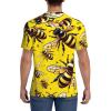 Stylish Athletic Sports Jersey Bee-Mode-Buzz Men's Rugby Jersey 4X-Large Black view 4